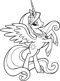 Coloring Page Free Printable My Little Pony Coloring For