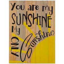 You Are My Sunshine Wood Wall Decor