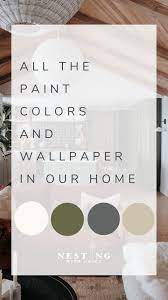 Paint Colors In Our Home And Wallpaper