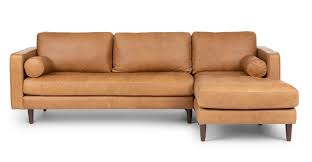 Check spelling or type a new query. Right Facing Charme Tan Leather 3 Seater Sectional Sofa Sven Article