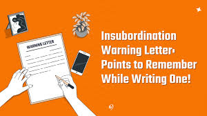 write insubordination warning letter