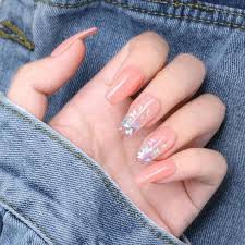 clear acrylic nails