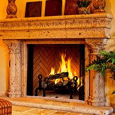 Georgian Wood Burning Fireplace By