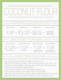 Coconut Flour Conversion Chart Foods With Gluten Baking