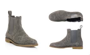 Asos men's light gray suede ankle chelsea boots shoes size 10. Men Gray Grey Chelsea Suede Leather Boots On Luulla