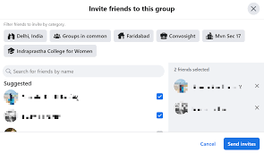 how to invite people to a facebook group