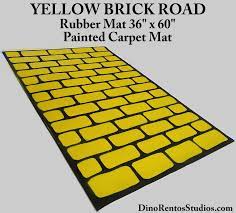 yellow brick road rubber mat 36 x 60