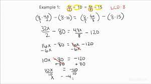 How To Solve A Linear Equation With