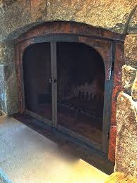 Artisan Iron Rustic Fireplace Screen