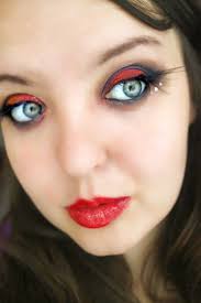 how to create a red eye makeup look