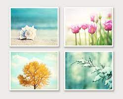 Wall Art Set Of Four Prints Photography