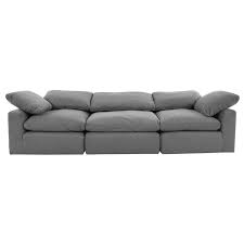 Depp Gray Oversized Sofa El Dorado