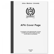 the perfect apa cover page