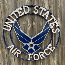 24 Us Airforce Military Metal Wall Art