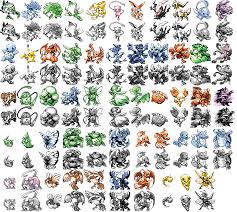 Des nombreux exemples à imprimer gratuitement avec plusieurs niveaux de difficulté : Pixel Art Pokemon 1g Style By Yannweaponx On Deviantart