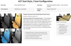 Dark Gray Seat Cover For Toyota Tacoma