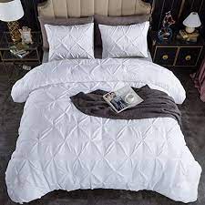 andency white pinch pleat comforter