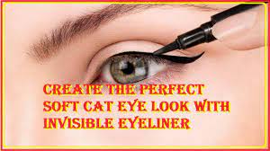 soft cat eye look with invisible eyeliner