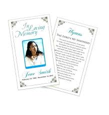 Funeral Memorial Cards Loved Ones Prayer Card Template Free