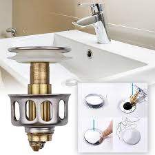Pop Up Bathroom Sink Drain Stopper With