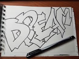 how to draw graffiti letters for