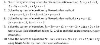 Gauss Elimination Method 3x
