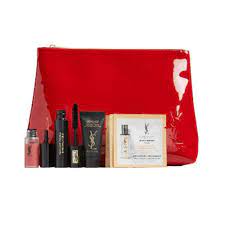yves saint lau makeup set with red