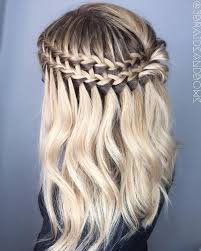 The waterfall braid, aka the cool cousin to the traditional french braid, is an easy and romantic style that even an absolute beginner can master in a begin the braid and know your hair type. 126 Graceful And Elegant Waterfall Braid To Try For All Ages
