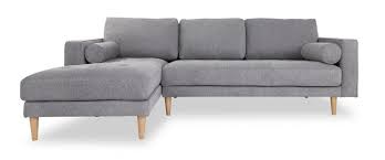 cooper grey fabric corner sofa with