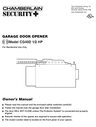 chamberlain garage door opener cg40d