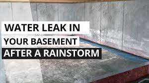 water leak in basement after rain