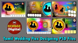 tamil wedding flex designing in psd