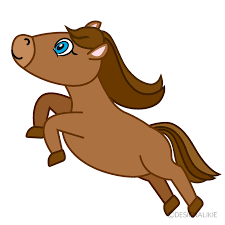 jumping horse cartoon free png image