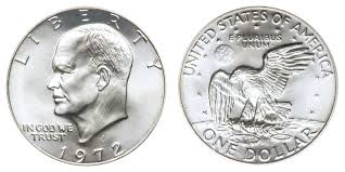 1972 S Eisenhower Dollar Silver Clad Coin Value Prices