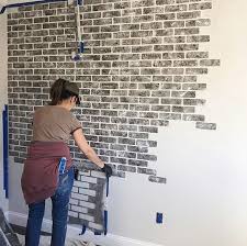 painted brick walls brick wall stencil