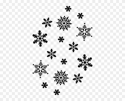 snowflakes silhouette clip art free