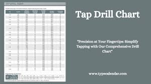 printable tap drill size chart pdf