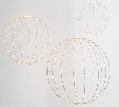 Light Up Silver Spheres Set Of 3