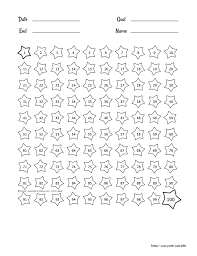 Printable Pdf Chart Of 100 Stars Print And Share With Your