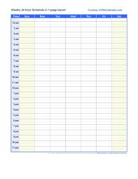 43 effective hourly schedule templates