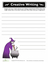 Halloween Printables  Worksheets   Activities   TeacherVision Halloween Writing Prompt  Students create a story using the prompt  It was  a dark