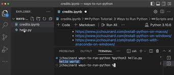 run python code terminal s