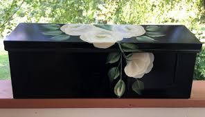 Hand Painted White Roses Mailbox Wall