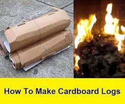 How To Make Cardboard Logs Cardboard