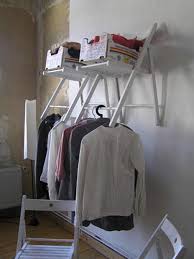 Cool Storage Idea With A Folding Chair