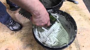 apply thinset tile installation video