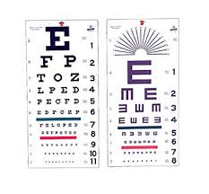 Amazon Com Illiterate Eye Test Chart Only Health