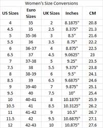 Free Download International Shoe Size Conversion Chart