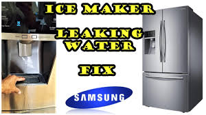 Water is leaking from my samsung side by side fridge/freezer. Samsung Refrigerator Leaking Water From Ice Maker Fix Model Rf28hfedbsr Youtube