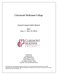 cus safety act report for claremont